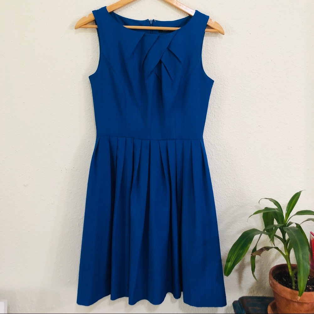Royal Blue Fit-and-Flare Party Dress, size 2